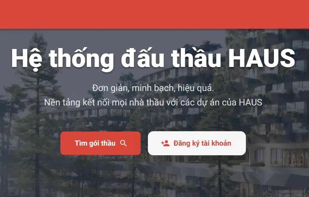 Vào trang chủ và đăng ký tài khoản